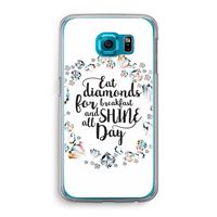 Diamonds: Samsung Galaxy S6 Transparant Hoesje