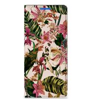 OPPO Reno 6 Pro Plus 5G Smart Cover Flowers - thumbnail