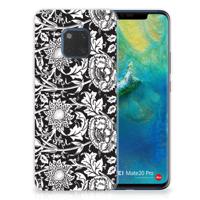 Huawei Mate 20 Pro | TPU Case | Black Flowers