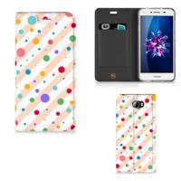 Huawei Y5 2 | Y6 Compact | Hoesje met Magneet | Dots
