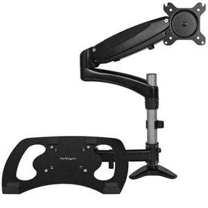 StarTech.com Monitor arm met laptop standaard- One-Touch verstelbare hoogte