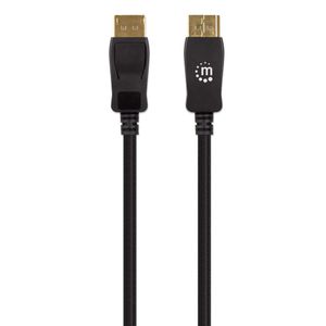 Manhattan 353625 DisplayPort-kabel DisplayPort Aansluitkabel DisplayPort-stekker, DisplayPort-stekker 3.00 m Zwart 8K UHD