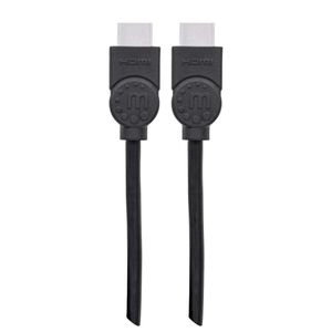 Manhattan 323222-CG HDMI-kabel HDMI Aansluitkabel HDMI-A-stekker, HDMI-A-stekker 3.00 m Zwart 4K UHD, Audio Return Channel (ARC)