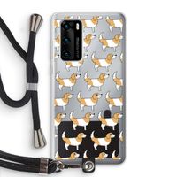 Doggy: Huawei P40 Transparant Hoesje met koord