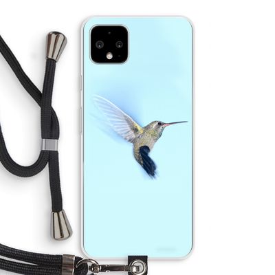 Kolibri: Pixel 4 XL Transparant Hoesje met koord