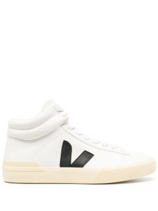 VEJA baskets montantes à patch logo - Blanc