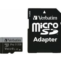 Verbatim 47046 flashgeheugen 512 GB MicroSDXC UHS-I Klasse 10