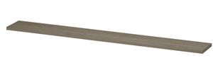 INK wandplank in houtdecor 3,5cm dik variabele maat voor hoek opstelling inclusief blinde bevestiging 180-275x35x3,5cm, greige eiken