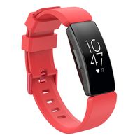 Bandje geschikt voor Fitbit Inspire HR - Maat L - Bandje - Horlogebandje - Siliconen - Oranje