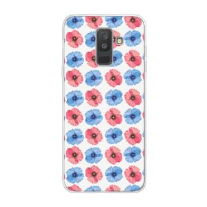 Klaproosjes: Samsung Galaxy A6 Plus (2018) Transparant Hoesje
