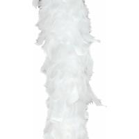 Kerst boa - veren slinger - wit - 180 cm - 80 gram - kerstboomversiering - kerstslinger