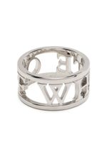 Off-White bague à logo - Argent