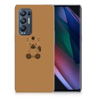 OPPO Find X3 Neo Telefoonhoesje met Naam Baby Hyena