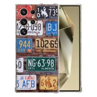 Samsung Galaxy S25 Ultra Hoesje - Kentekenplaten TPU Antishock
