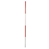 jalonstok metaal 2mtr wit-rood | 12 Stuk stuks