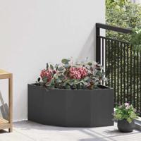 Hoek Plantbak Zwart 60 x 60 x 35 cm Staal Hoek Plantbak Zwart 60 x 60 x 35 cm Staal