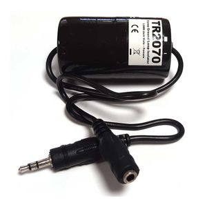 Audac TR2070 stereo line isolator 3,5 mm mini-jack male - female