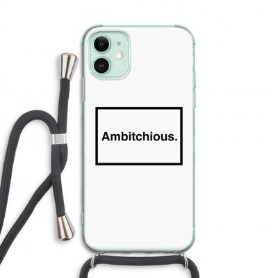 Ambitchious: iPhone 11 Transparant Hoesje met koord