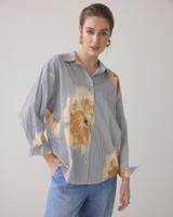 Summum Blouse Flowers And Stripes Blouse 120 Multicolour