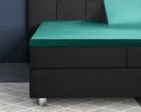 Primaviera Deluxe Splittopper Satijn Hoeslaken Donker Groen 180 x 200 cm