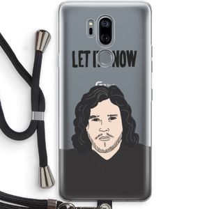 Let It Snow: LG G7 Thinq Transparant Hoesje met koord