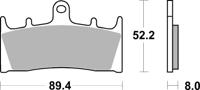 BREMBO Remblokken, voor de moto, Road Organisch 07SU1907