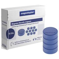 magnetoplan Magneet Discofix Magnum (Ø x h) 34 mm x 13 mm Rond Donkerblauw 10 stuk(s) 1660014