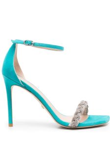 Stuart Weitzman sandales en daim à talon 110 mm - Bleu