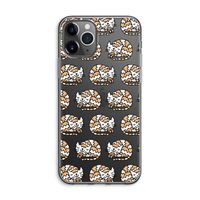 Slapende poes: iPhone 11 Pro Max Transparant Hoesje