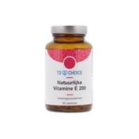TS Choice Vitamine E 200IE D alpha tocopherol 60 Capsules