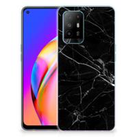 OPPO A94 5G | Reno5 Z | TPU | Siliconen hoesje | Marmer Zwart - Origineel Cadeau Vader