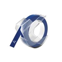 Relieftape dymo embossing vinyl 9mm blauw | 10 stuks