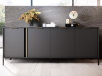 Dressoir BOTKOVICH 4 deuren antraciet