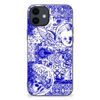 Mobiel Case iPhone 12 Pro | 12 (6.1") Angel Skull Blauw