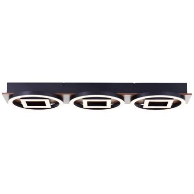 Brilliant Unieke plafondlampMaureen zwart met hout - G80112/76
