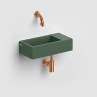 Clou Flush Fontein Zonder Kraangat Mat Pijnboom Groen Keramiek 36 cm Clou Flush Fontein Zonder Kraangat Mat Pijnboom Groen Keramiek 36 cm