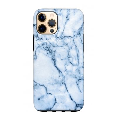 Blauw marmer: iPhone 12 Pro Max Tough Case