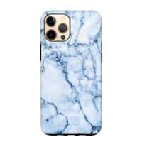 Blauw marmer: iPhone 12 Pro Max Tough Case