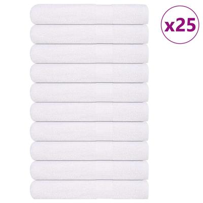 VidaXL Saunahanddoeken 25 st 80x200 cm 360 g/m² 100% katoen wit