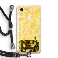 Majorelle Blue Print: Pixel 3 XL Transparant Hoesje met koord