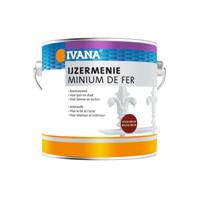Ivana ijzermenie - roestwerende grondverf - roodbruin - 0,75 l - ijzer/staal