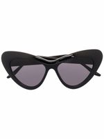 Gucci Eyewear lunettes de soleil GG à monture papillon - Noir