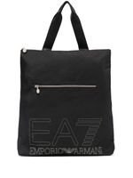 Ea7 Emporio Armani sac à main à logo imprimé - Noir - thumbnail