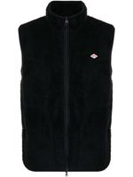 Danton gilet en polaire à patch logo - Noir