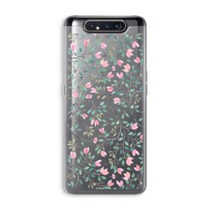 Sierlijke bloemen: Samsung Galaxy A80 Transparant Hoesje