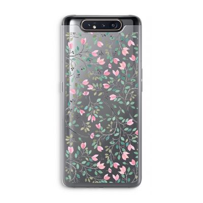 Sierlijke bloemen: Samsung Galaxy A80 Transparant Hoesje