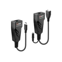 LINDY USB 2.0 Typ C Cat.6 Extender USB-extender USB-C USB 2.0 via netwerkkabel RJ45 100 m