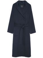 ANINE BING Dylan double-breasted maxi coat - Bleu - thumbnail