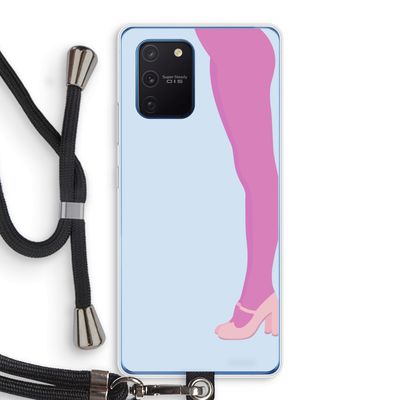 Pink panty: Samsung Galaxy Note 10 Lite Transparant Hoesje met koord