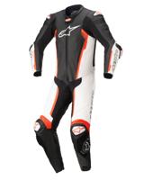 ALPINESTARS Missile V2 1PC Suit, 1-delig motorpak, Zwart-Wit-Rood Fluo